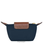 Women Navy Longchamp Le Pliage Original Coin purse Leather Goods L06408502 - Image 2