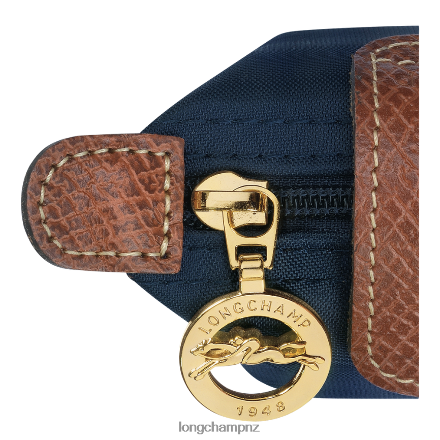 Women Navy Longchamp Le Pliage Original Coin purse Leather Goods L06408502 - Image 3