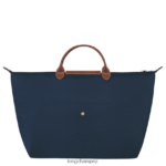 Women Navy Longchamp Le Pliage Original Travel bag Bags L06408808 - Image 4
