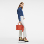Women Orange Longchamp 3D Handbag Bags L06408179 - Image 2