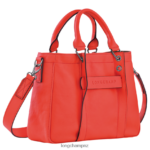 Women Orange Longchamp 3D Handbag Bags L06408179 - Image 3