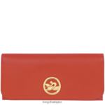 Women Orange Longchamp Box-Trot Continental wallet Leather Goods L06408559