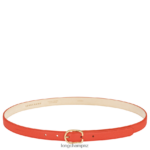 Women Orange Longchamp Le Foulonne belt Accessories L06408926