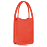 Women Orange Longchamp Le Foulonne Handbag Bags L06408129 - Image 3