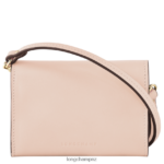 Women Pale Pink Longchamp Box-Trot Coin purse with shoulder strap Leather Goods L06408519 - Image 3