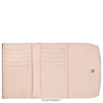 Women Pale Pink Longchamp Roseau Wallet Leather Goods L06408564 - Image 2