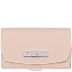 Women Pale Pink Longchamp Roseau Wallet Leather Goods L06408564