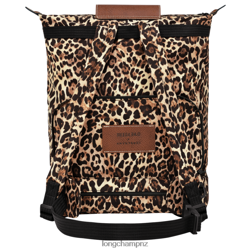 Women Panther print Longchamp X D'heygere Crossbody bag/Backpack Bags L06408322 - Image 4