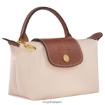 Women Paper Longchamp Le Pliage Original Pouch with handle Leather Goods L06408667 - Image 3