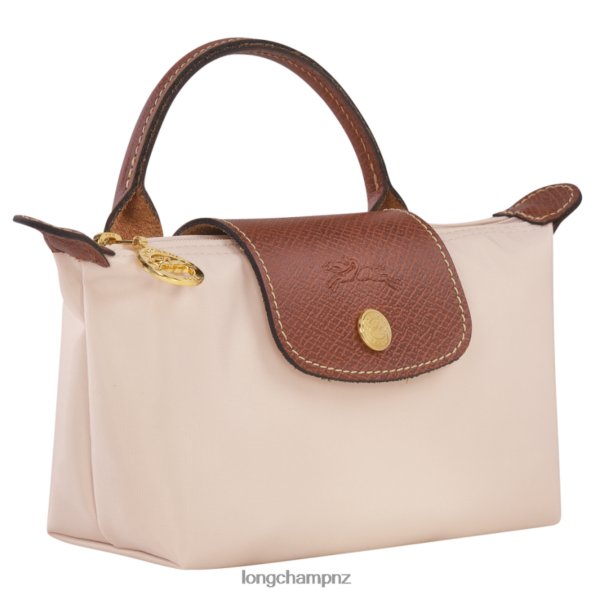 Women Paper Longchamp Le Pliage Original Pouch with handle Leather Goods L06408667 - Image 3