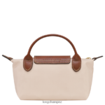 Women Paper Longchamp Le Pliage Original Pouch with handle Leather Goods L06408667 - Image 4