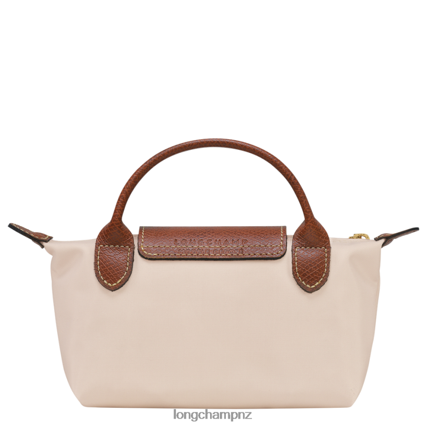 Women Paper Longchamp Le Pliage Original Pouch with handle Leather Goods L06408667 - Image 4