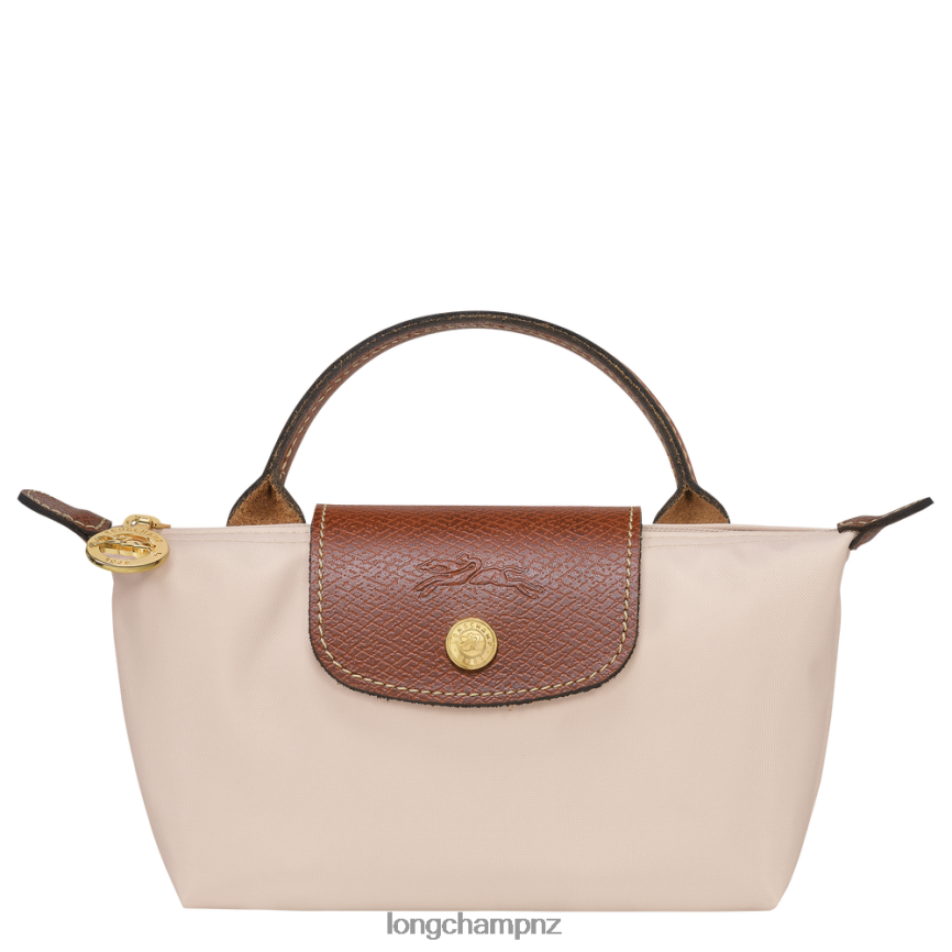 Women Paper Longchamp Le Pliage Original Pouch with handle Leather Goods L06408667 - Image 1