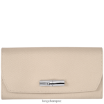 Women Paper Longchamp Roseau Continental wallet Leather Goods L06408590
