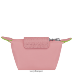 Women Petal Pink Longchamp Le Pliage Green Coin purse Leather Goods L06408512 - Image 2