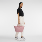 Women Petal Pink Longchamp Le Pliage Green Handbag Bags L06408197 - Image 2