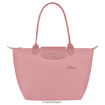 Women Petal Pink Longchamp Le Pliage Green Tote bag Bags L06408414