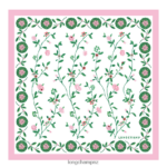 Women Pink Longchamp Spring/Summer 2023 Collection Silk scarf 50 Accessories L064081018