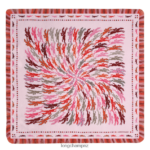 Women Pink Longchamp Spring/Summer 2023 Collection Silk scarf 70 Accessories L064081028