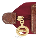 Women Red Longchamp Le Pliage Original Coin purse Leather Goods L06408501 - Image 3