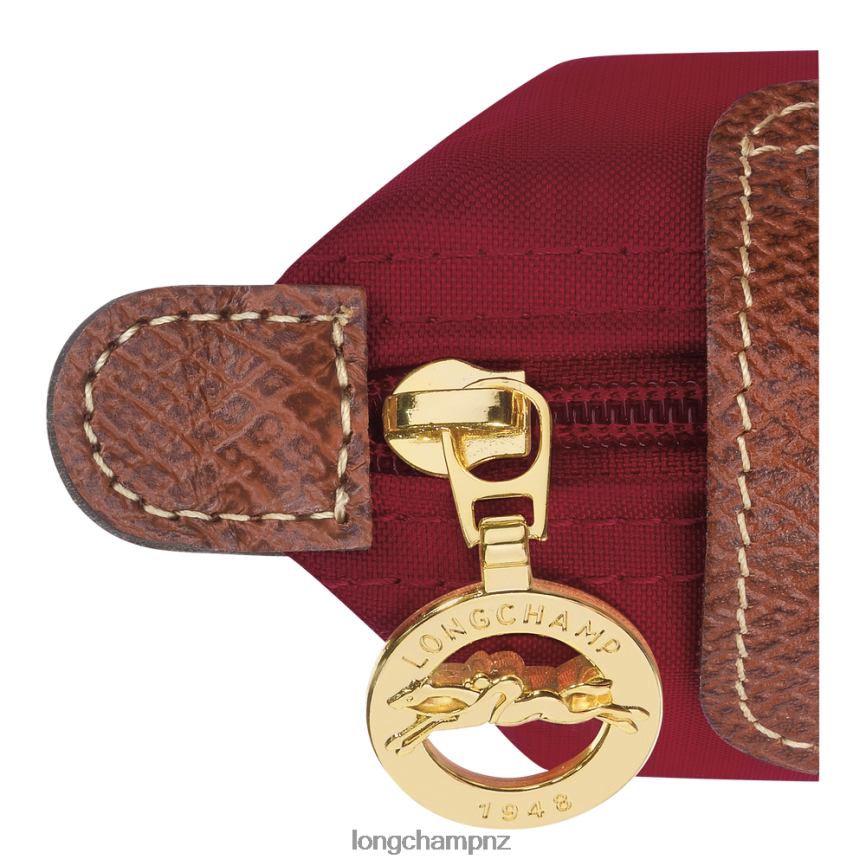 Women Red Longchamp Le Pliage Original Coin purse Leather Goods L06408501 - Image 3