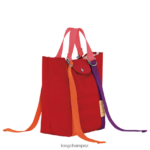Women Red Longchamp Le Pliage Re-Play Tote bag Bags L0640852 - Image 3