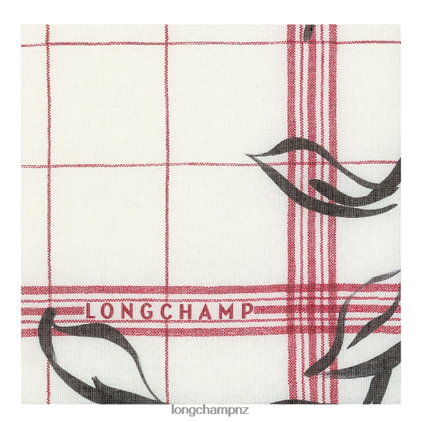 Women Red Longchamp Spring/Summer Collection 2022 Stole Accessories L06408981 - Image 2