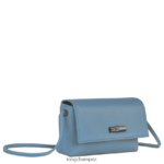 Women Slate Longchamp Roseau Essential Clutch Leather Goods L0640812 - Image 2