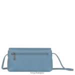 Women Slate Longchamp Roseau Essential Clutch Leather Goods L0640812 - Image 3