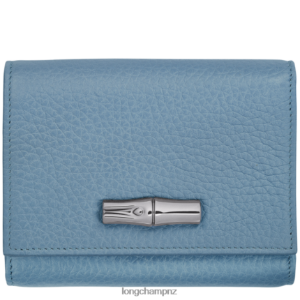 Women Slate Longchamp Roseau Essential Wallet Leather Goods L06408574