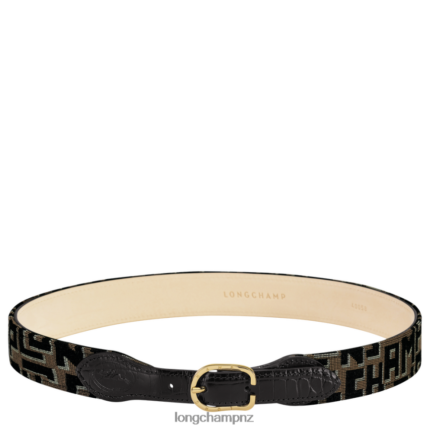 Women Taupe/Black Longchamp 1980 belt Accessories L06408930