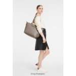 Women Taupe Longchamp Le Pliage City Tote bag Bags L06408349 - Image 2