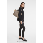 Women Taupe Longchamp Le Pliage City Tote bag Bags L06408353 - Image 2