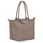 Women Taupe Longchamp Le Pliage City Tote bag Bags L06408353 - Image 3