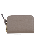 Women Taupe Longchamp Mailbox Coin purse Leather Goods L06408538
