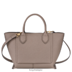 Women Taupe Longchamp Mailbox Handbag Bags L06408168 - Image 4
