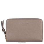 Women Taupe Longchamp Mailbox Wallet Leather Goods L06408615