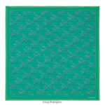 Women Turquoise Longchamp Spring/Summer 2023 Collection Silk scarf 70 Accessories L064081032