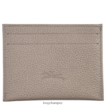 Women Turtledove Longchamp Le Foulonne Cardholder Leather Goods L06408647 - Image 2