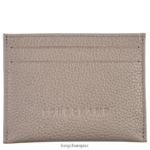 Women Turtledove Longchamp Le Foulonne Cardholder Leather Goods L06408647