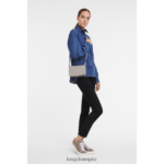Women Turtledove Longchamp Le Foulonne Wallet on chain Leather Goods L06408332 - Image 2