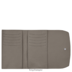 Women Turtledove Longchamp Roseau Wallet Leather Goods L06408580 - Image 2