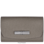 Women Turtledove Longchamp Roseau Wallet Leather Goods L06408580