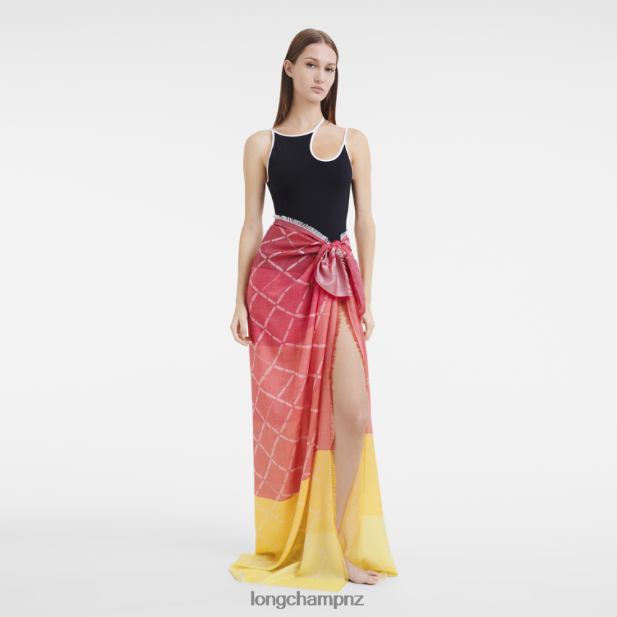 Women Yellow Longchamp Spring/Summer 2023 Collection Stole Accessories L06408998 - Image 2