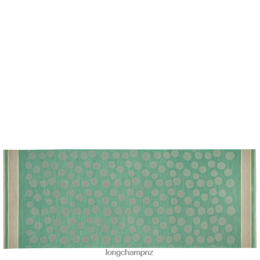 Men Grass/Green Light Longchamp Spring/Summer 2023 Collection Stole Accessories L06408993