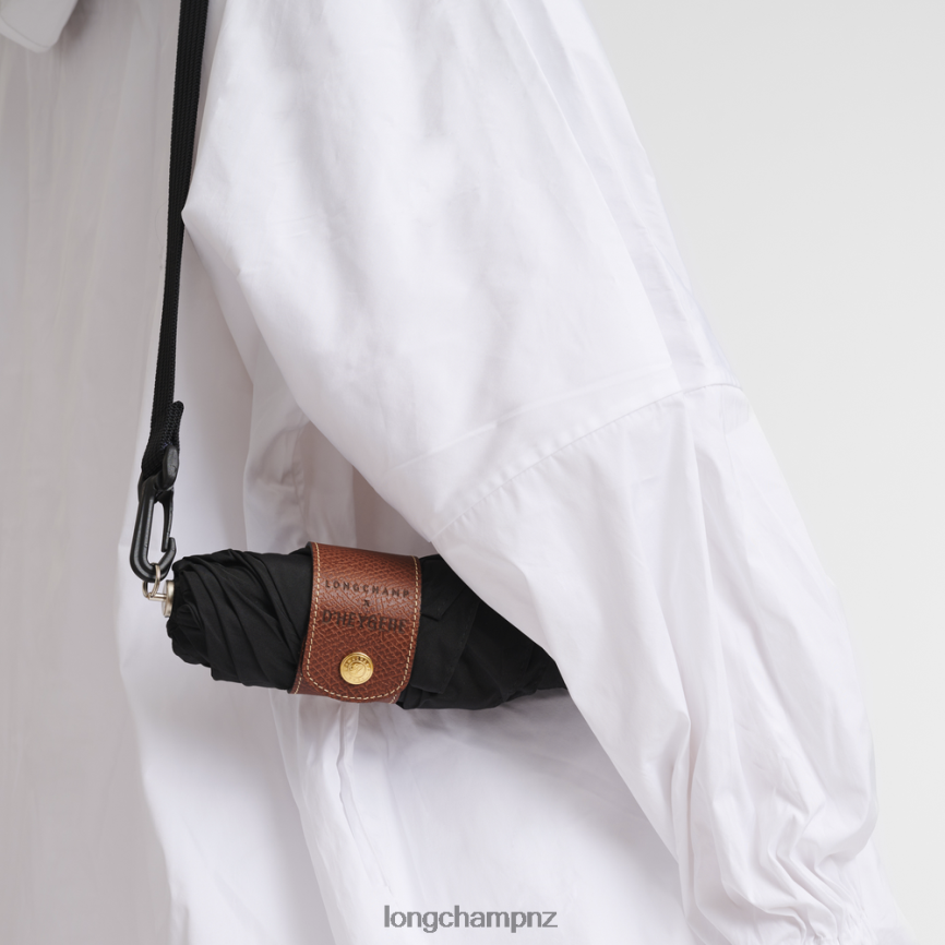 Men Black Longchamp X D'heygere Umbrella Accessories L06408962
