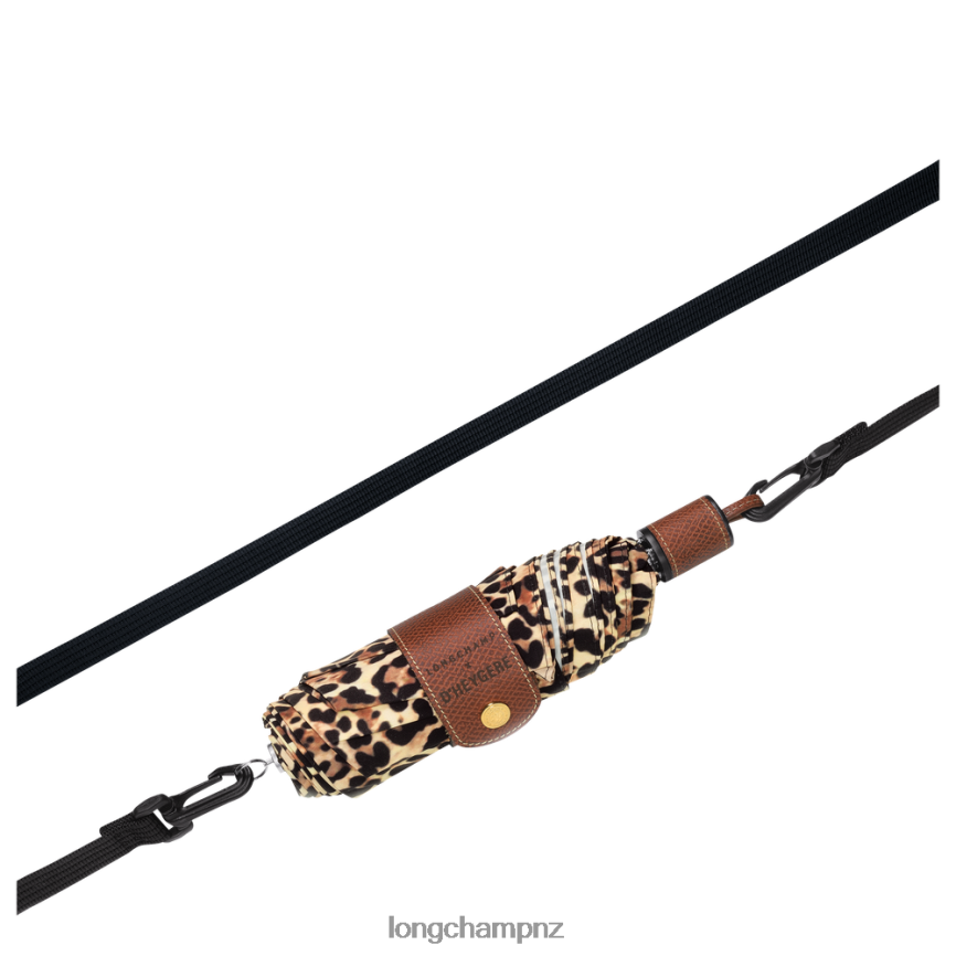 Men Panther print Longchamp X D'heygere Umbrella Accessories L06408966
