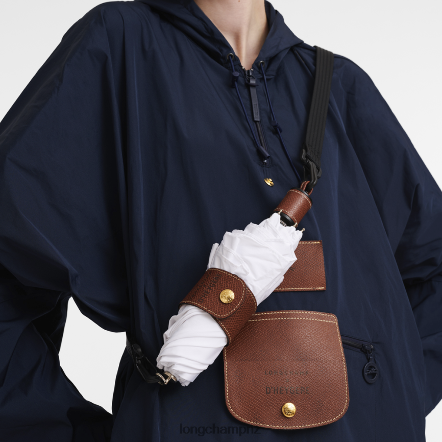 Men White Longchamp X D'heygere Umbrella Accessories L06408963