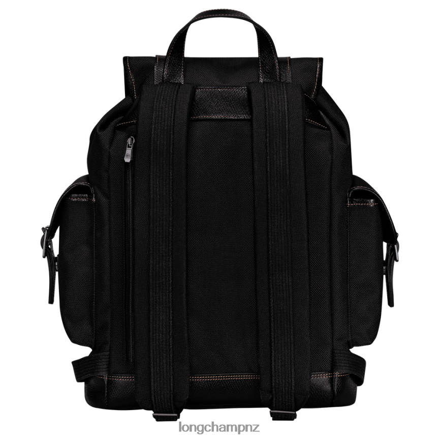 Men Black Longchamp Boxford Backpack Bags L064081102