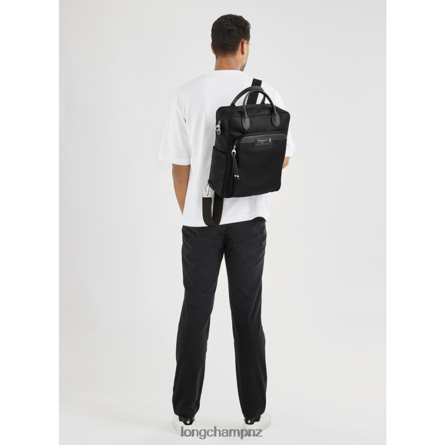 Men Black Longchamp Le Pliage Energy Backpack Bags L06408451